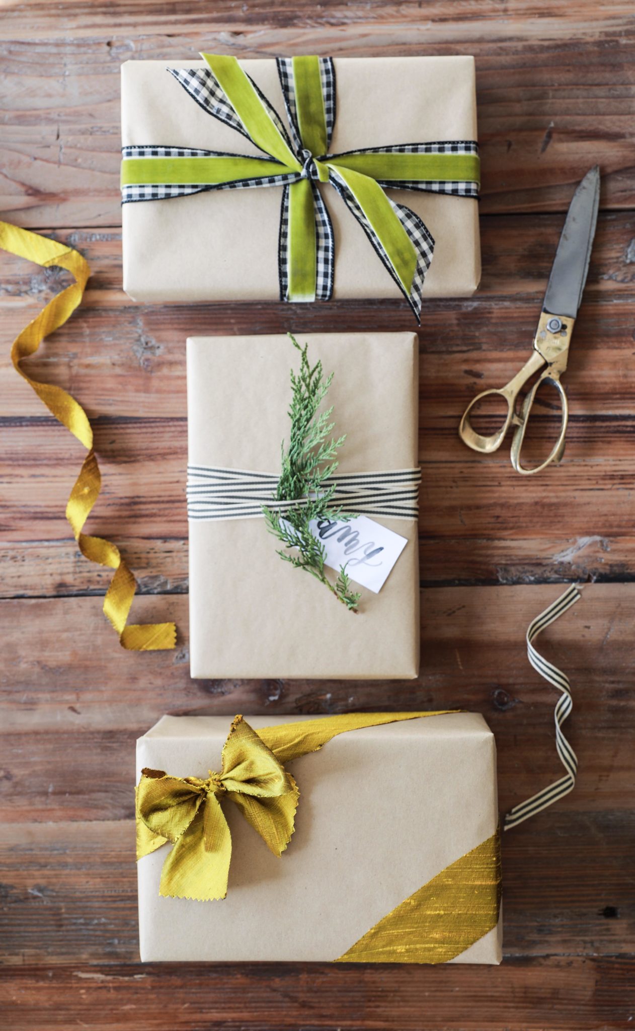 Favorite Ways to Elevate Gift Wrap - Gold and Graphite by Jill Atogwe